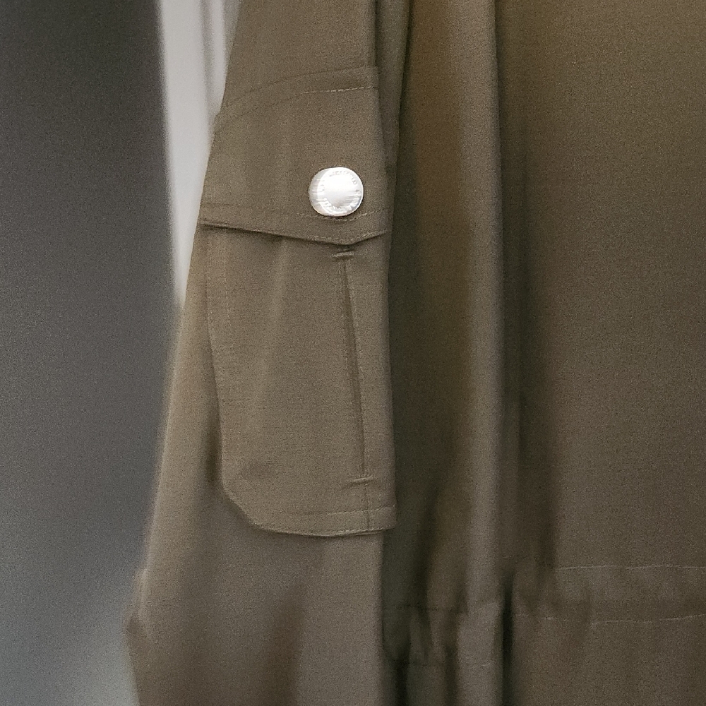 Olive Green Women's Jacket - Picture 3 of 8